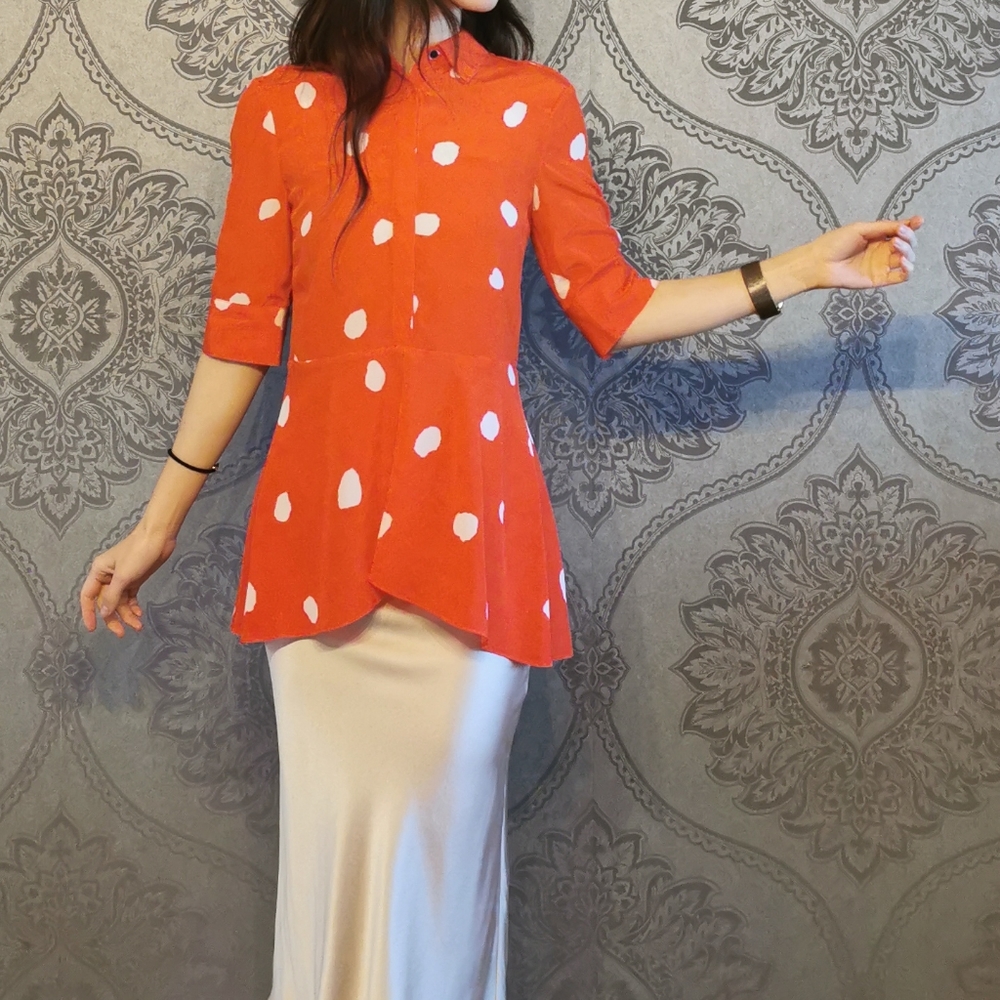 BNWT L. K. BENNETT LONDON 100% SILK BLOUSE
